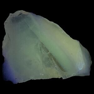 Blue Opalescent Layered Art Glass Cullet Glowing‎ Manganese Slag Glass #5GX33